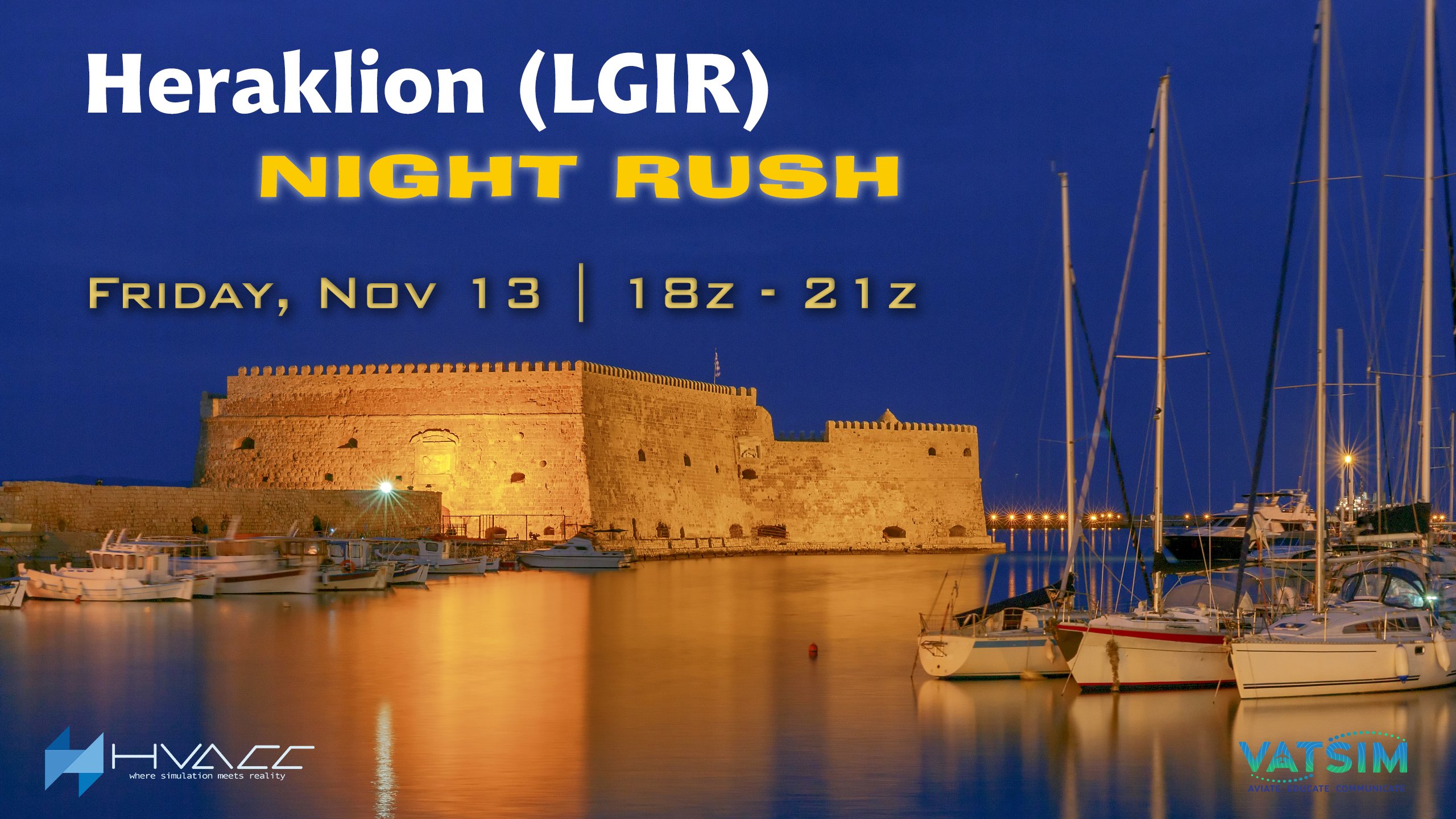 Heraklion (LGIR) Rush Hours | Friday 13th November 2020| 20:00 - 23:00 local