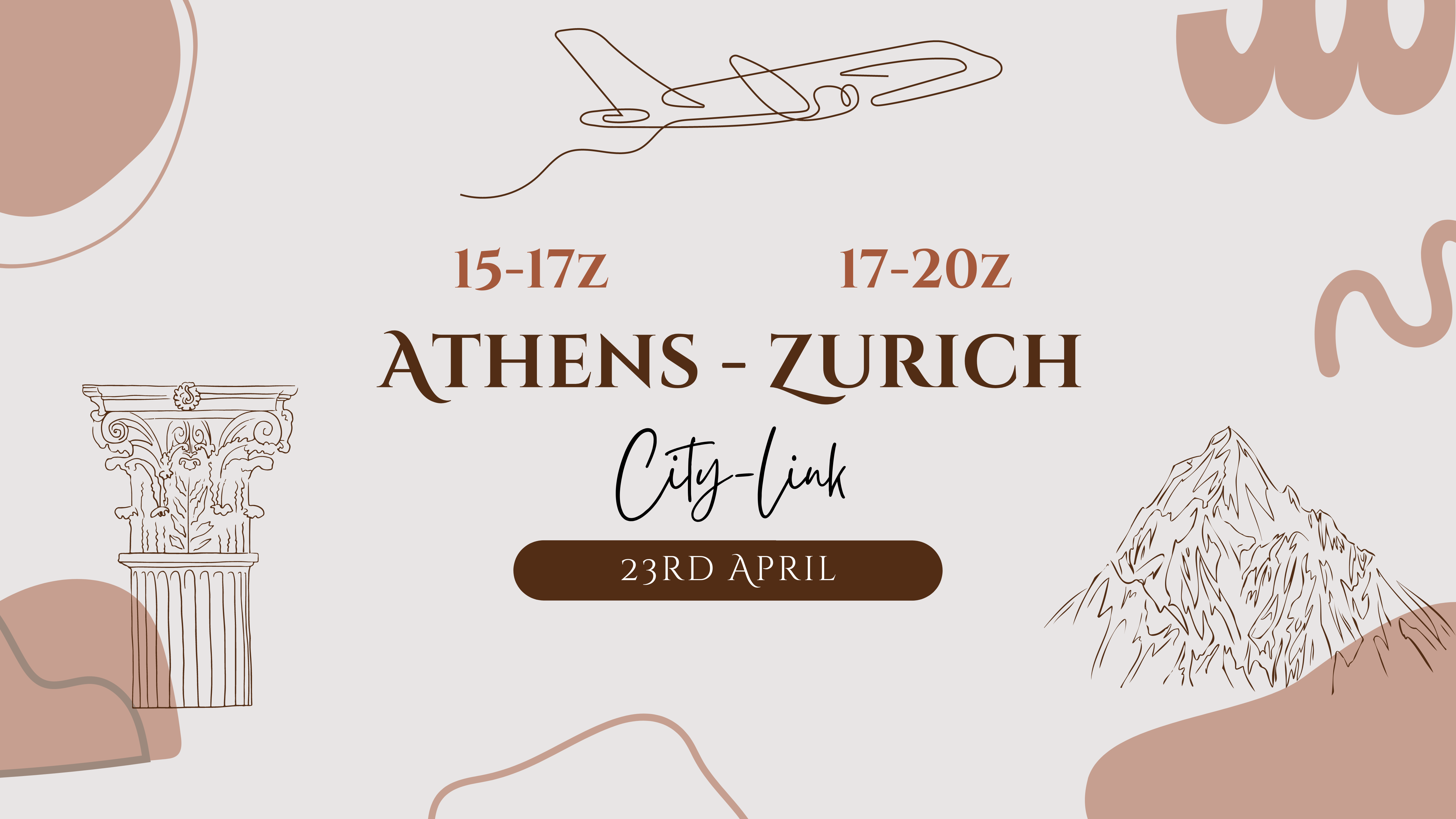 Athens - Zürich City-Link | 23rd April 2023| 15-20z