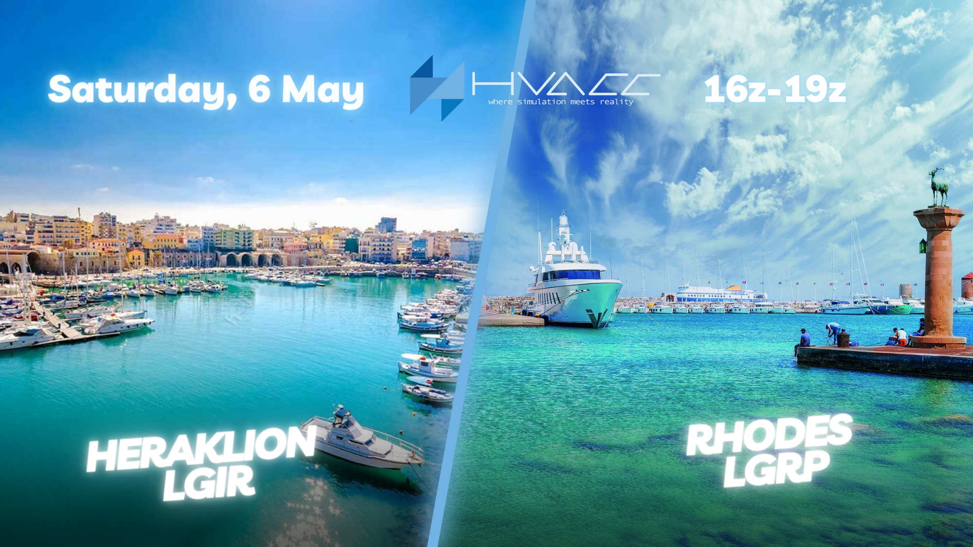 Heraklion Rhodes Shuttle | Sat, 6 May | 16:00z - 19:00z